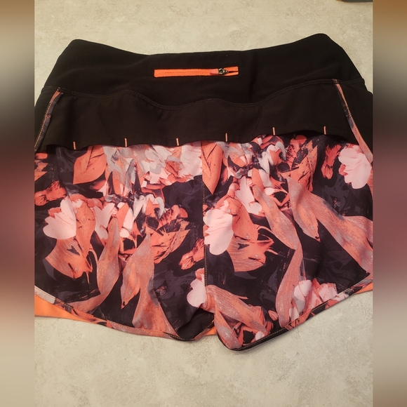 Like new, black and coral work out shorts. Biker shorts under jogging shorts. - Picture 2 of 6